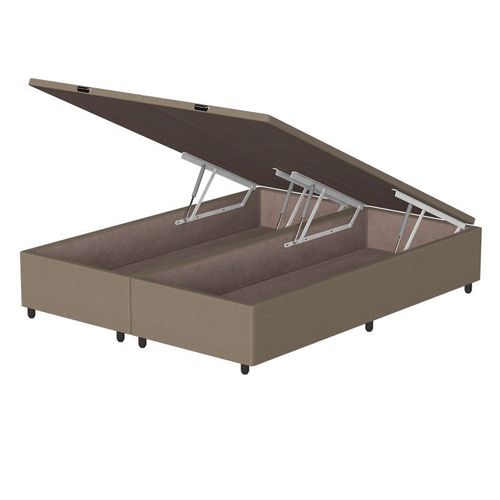 Box Baú King Bipartido Prodormir Standard Suede