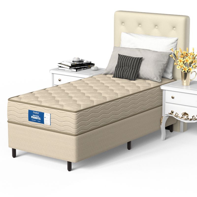 Conjunto Box Solteiro Mola Probel Prohotel Comfort (88x188x52cm)-1744296843090