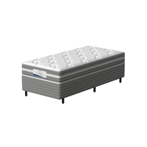 Conjunto Box Solteiro Mola Ensacada Probel One Springs Branco