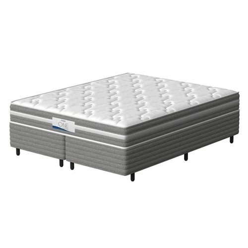 Conjunto Box Queen Mola Ensacada Probel One Springs Branco