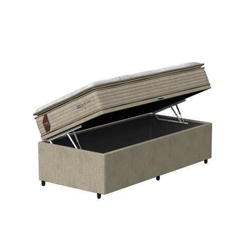 Kit Box Baú Solteiro + Colchão Mola Probel Siena