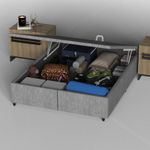 Box Baú Casal Bipartido Prodormir Standard Rústico-1765827497221