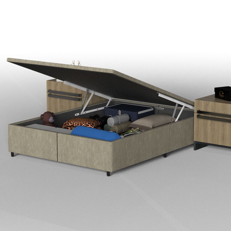 Box Baú Queen Bipartido Prodormir Standard Rústico-1765827581271