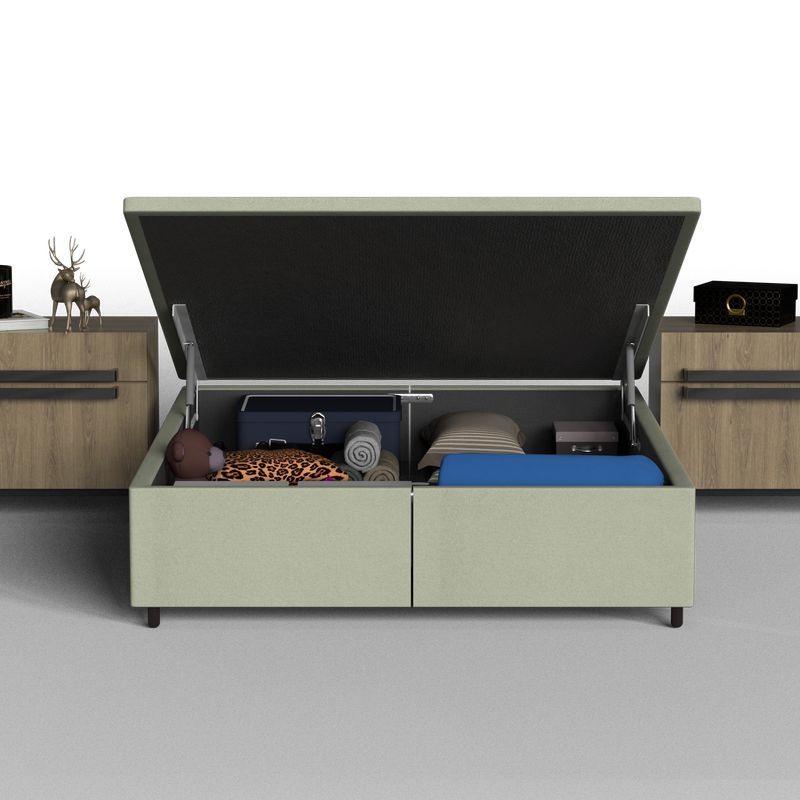 Box Baú King Bipartido Probel Luxo Suede-1765828335092